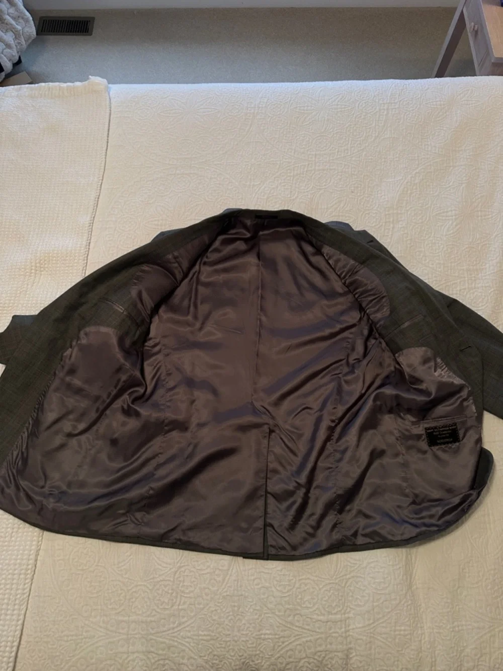 Hart Schaffner Marx Men's Light Gray Two-Button Suit Jacket - Picture 3 of 16